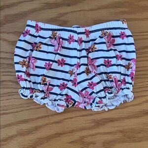Gerber Pink and Orange Floral Striped Shorts